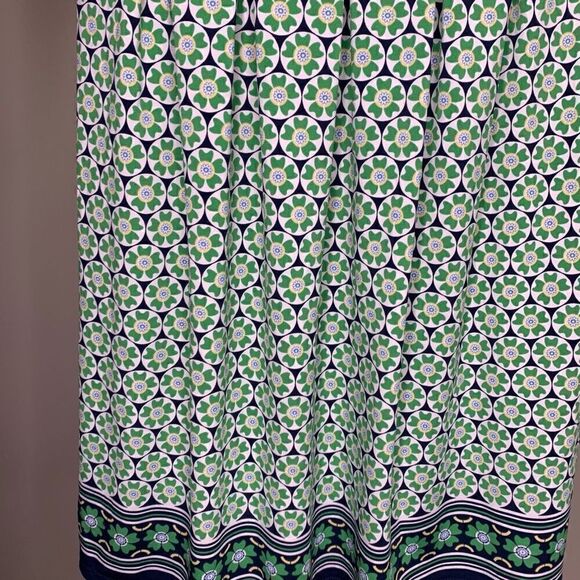 Max Studio Green Navy Fit and Flare Dress with Stretch Size XS (p1) - Picture 5 of 8